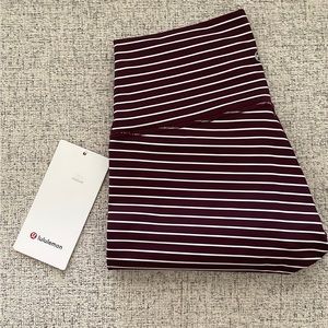 Lululemon Wunder Under Crop (High-Rise) *Luxtreme 21" Parallel Stripe Dark Adobe